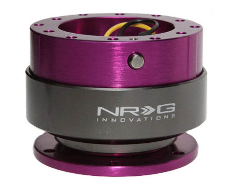 NRG Quick Release Gen 2.0 Purple Body Titanium Chrome Ring - eliteracefab.com