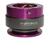 NRG Quick Release Gen 2.0 Purple Body Titanium Chrome Ring - SRK-200PP