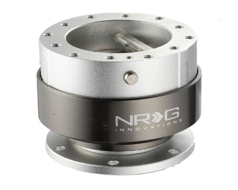 NRG Quick Release Gen 2.0 Silver Body Titanium Chrome Ring - eliteracefab.com