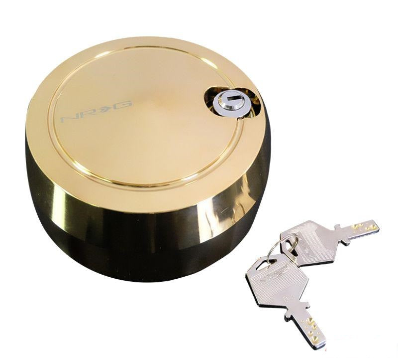 NRG Quick Lock Lock Spinner Chrome Gold - eliteracefab.com