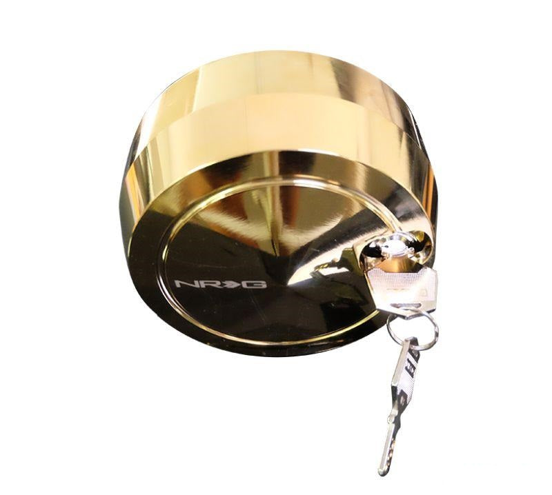 NRG Quick Lock Lock Spinner Chrome Gold - eliteracefab.com