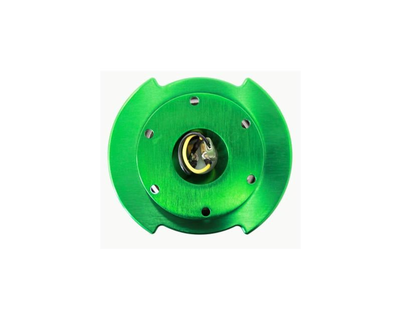 NRG Quick Release Gen 2.5 Green Body Titanium Chrome Ring - eliteracefab.com