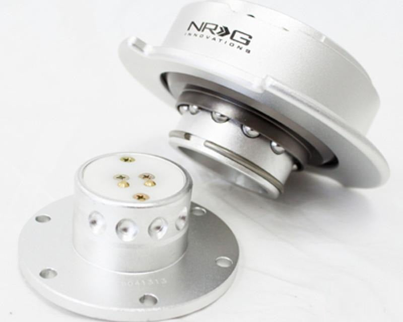 NRG Quick Release Gen 2.5 Silver Body Silver Ring - eliteracefab.com