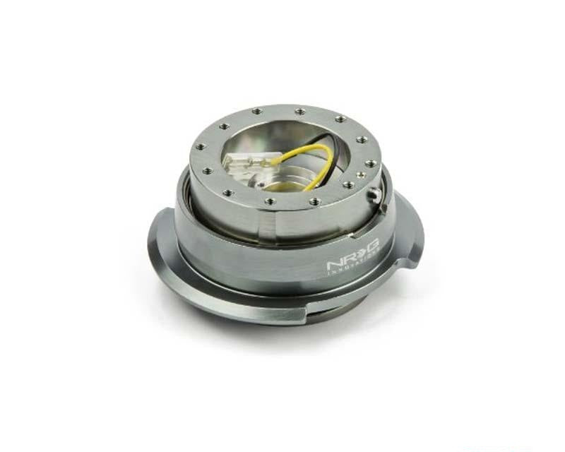 NRG Quick Release Gen 2.8 Black Body Gun Metal Ring - eliteracefab.com