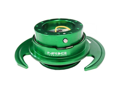 NRG Quick Release Gen 3.0 Green Body Green Ring - eliteracefab.com