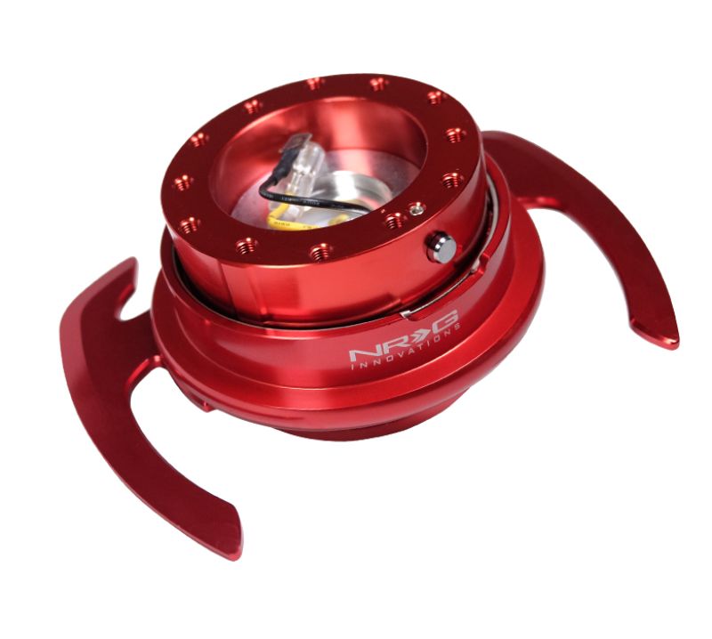 NRG Quick Release Gen 4.0 Red Body Red Ring with Handle - eliteracefab.com
