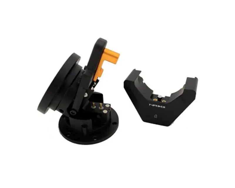 NRG Black Steering Wheel Quick Tilt System with Lock Universal - eliteracefab.com