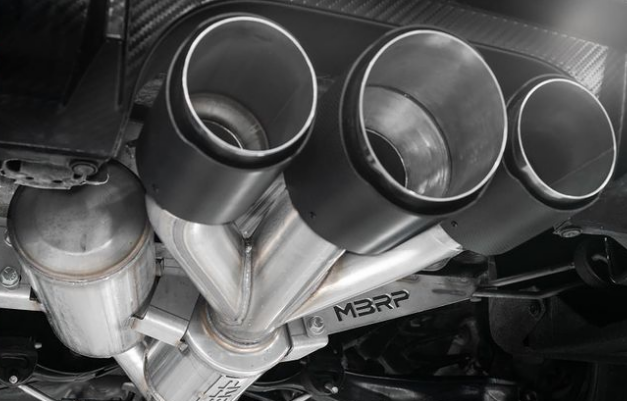 MBRP 17-22 Honda Civic Type R 2.0L T304 Stainless Steel 3.0in Cat-Back w/Triple Center Outlet - eliteracefab.com