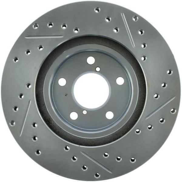 StopTech Select Sport 13-15 Subaru BRZ Slotted / Drilled Right Front Rotor - eliteracefab.com