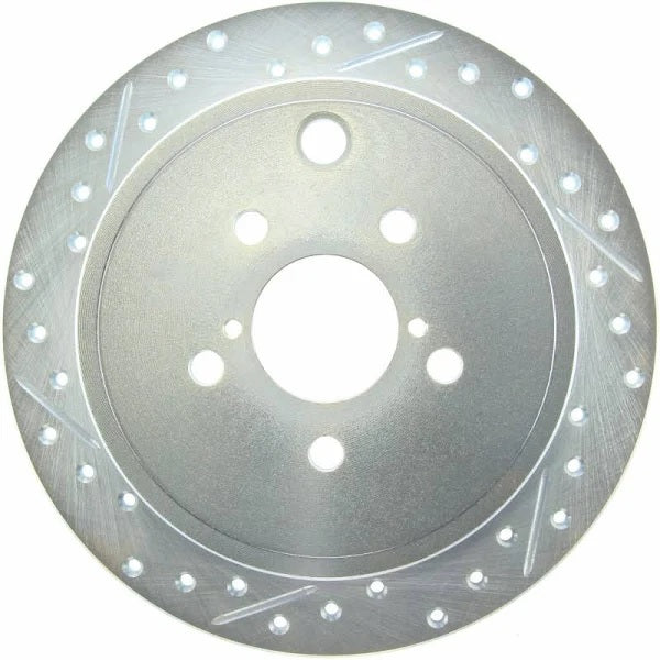 StopTech Select Sport Nissan Slotted and Drilled Right Rear Rotor - eliteracefab.com