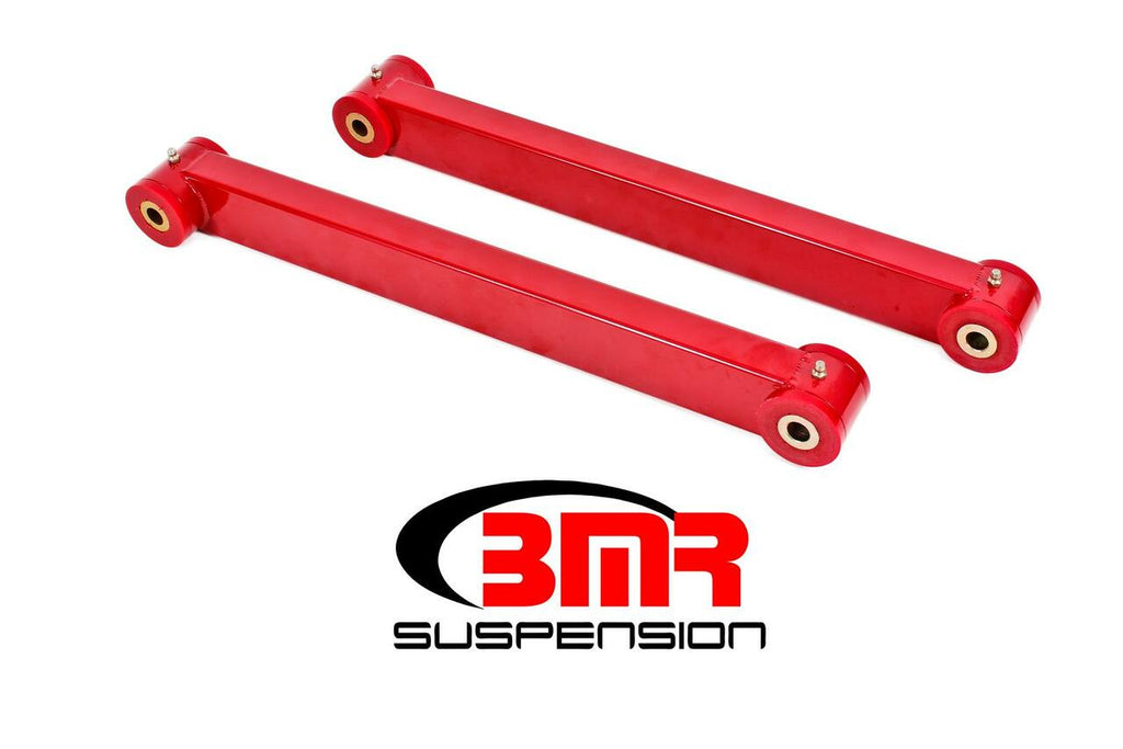 BMR LOWER CONTROL ARMS BOXED NON-ADJ POLY BUSHINGS RED (05-14 MUSTANG/GT500) - eliteracefab.com