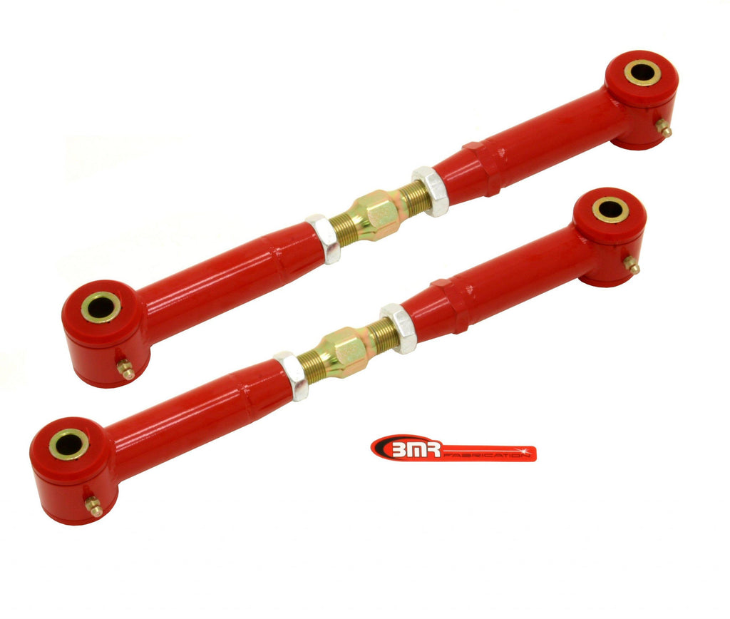 BMR TOE RODS REAR ADJ POLY BUSHINGS - RED (10-15 CAMARO) - eliteracefab.com