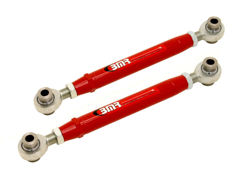 BMR REAR TOE RODS ADJ ROD ENDS (10-15 CAMARO) - RED - eliteracefab.com