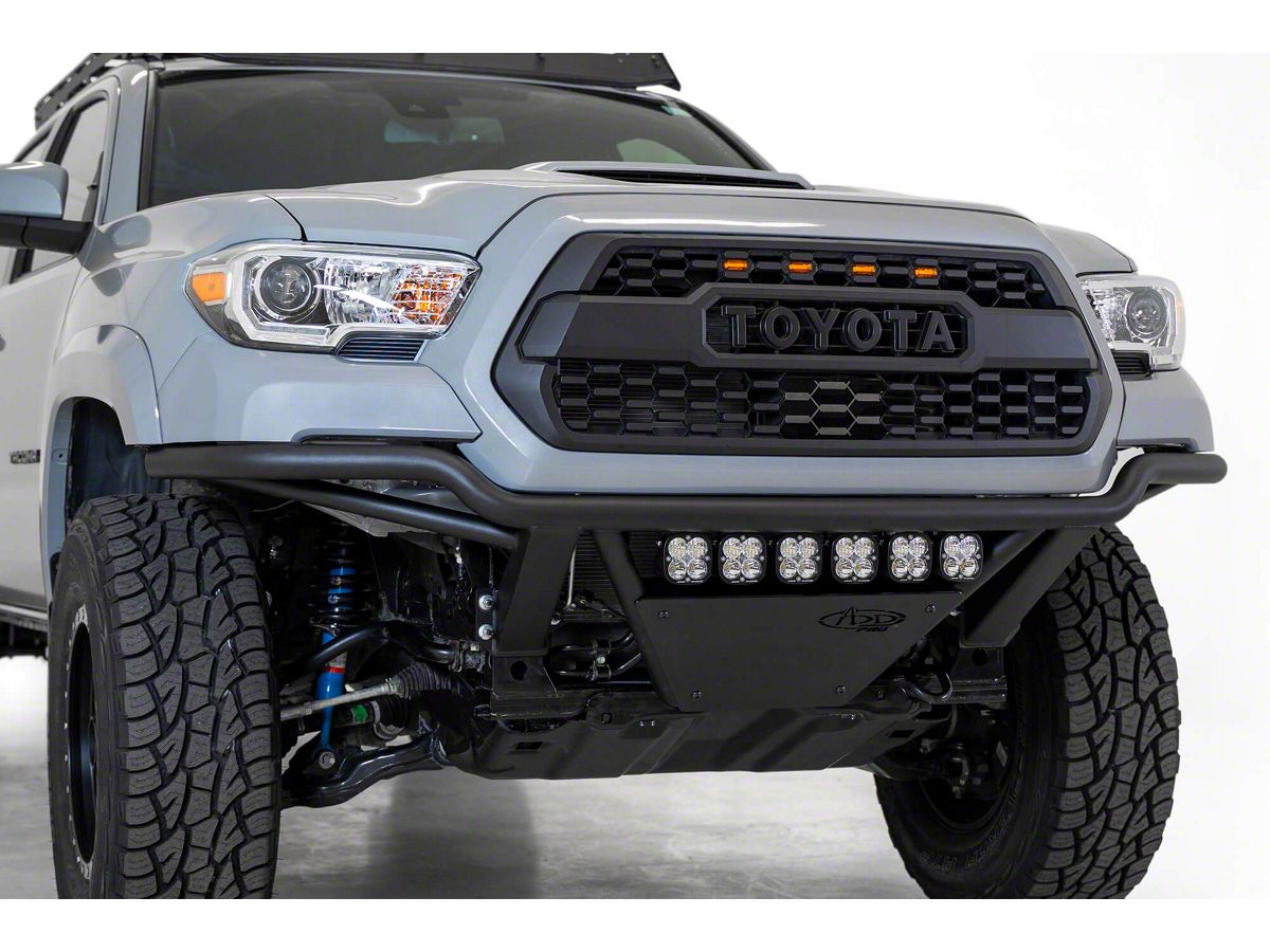 Addictive Desert Designs 16-20 Toyota Tacoma PRO Bolt-On Front Bumper - Hammer Black - eliteracefab.com