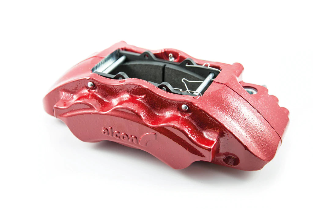 Alcon 2018+ Jeep JL 350x32mm Rotors 6-Piston Red Calipers Front Brake Upgrade Kit - eliteracefab.com