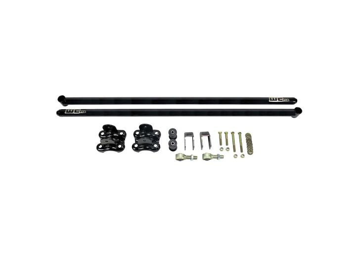 Wehrli 01-10 Duramax RCLB/CCSB/ECSB 60in Traction Bar Kit - Gloss Black - eliteracefab.com