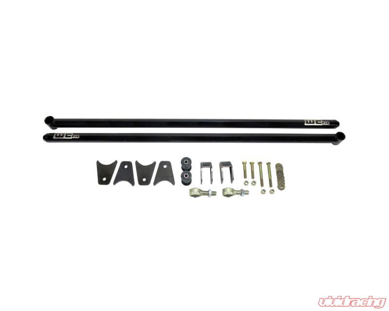 Wehrli 99-18 Ford/Dodge RCLB/CCSB/ECSB 60in Traction Bar Kit - Gloss Black - eliteracefab.com