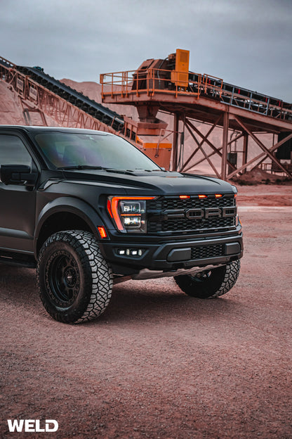 Weld W104 17X9.0 Cinch 5X114.3 5X127 ET-12 BS4.50 Satin Black Gloss Black 78.1 Weld