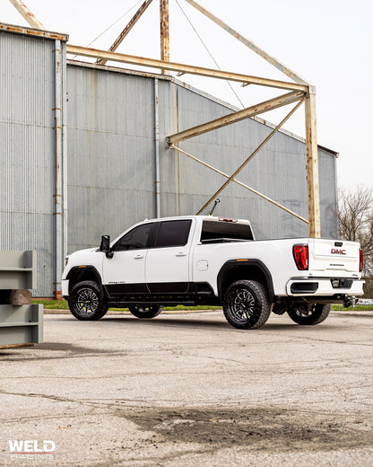 Weld W102 20X9.0 Stealth 6X135 6X139.7 ET00 BS5.00 Gloss Black MIL 106.1 Weld