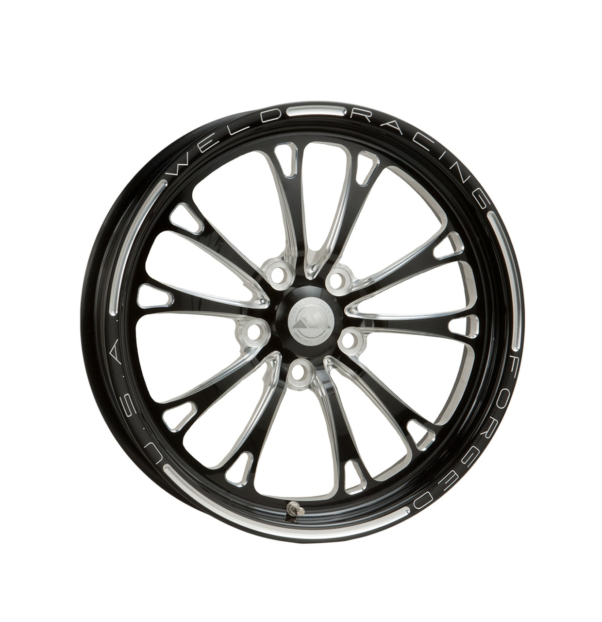 Weld V-Series 1-Piece 17x4.5 / 5x4.5 BP / 2.25in. BS Black Wheel - Non-Beadlock - eliteracefab.com