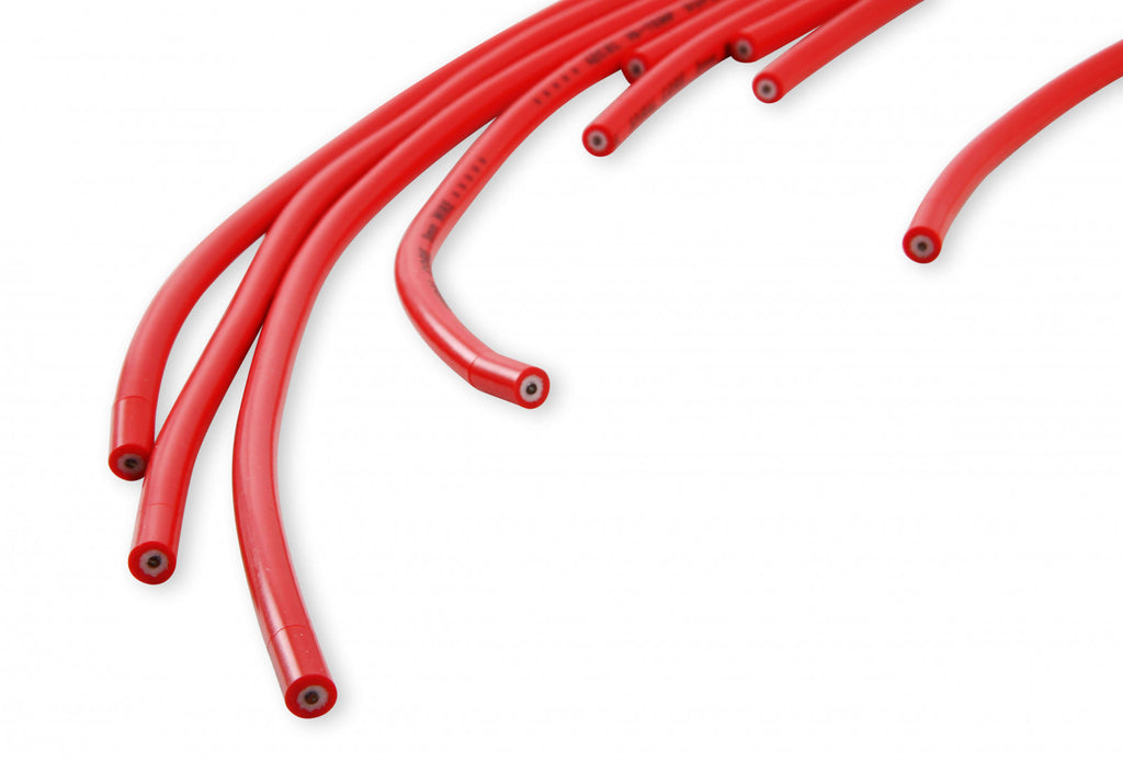 ACCEL Spark Plug Wire Set - 8mm - Universal - Red Wire with Red 90 Deg Boots - eliteracefab.com