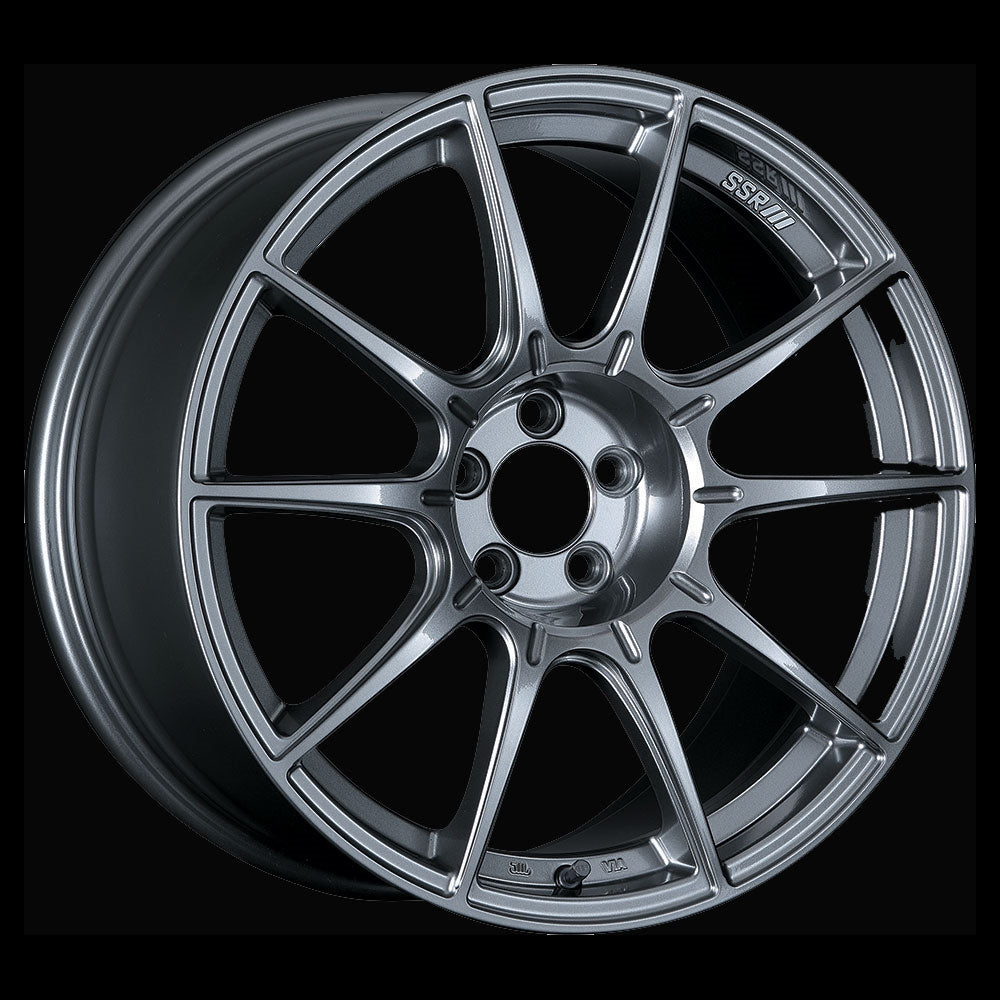 SSR GTX01 18x10.5 5x114.3 15mm Offset Dark Silver Wheel Evo X / G35 / 350z / 370z - eliteracefab.com