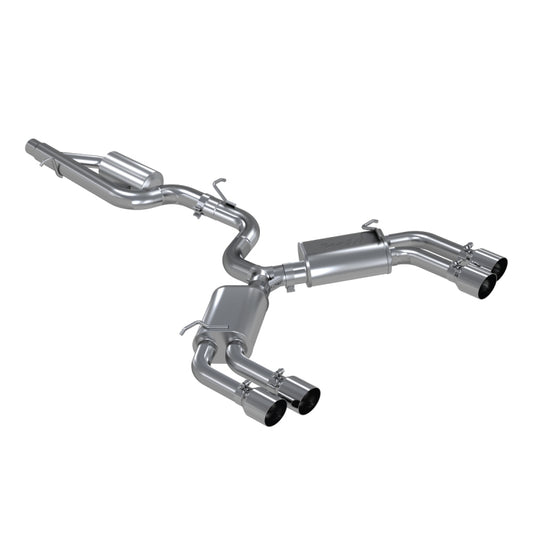 MBRP 15-18 Audi S3 304SS 3in Quad Split Rear Exit C/B System - eliteracefab.com