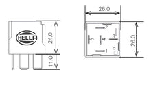 Load image into Gallery viewer, Hella Relay 24V 10/20A Spdt Res