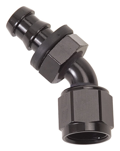 Russell Performance -10 AN Twist-Lok 45 Degree Hose End (Black) - eliteracefab.com