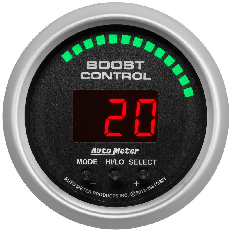 Autometer Sport-Comp 52mm 30inHG/30psi Digital Boost Controller 3381