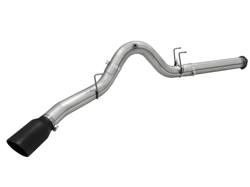 aFe MACHForce XP Exhaust 5in DPF-Back Stainless Steel Exht 2015 Ford Turbo Diesel V8 6.7L Black Tip - eliteracefab.com