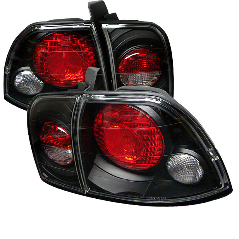 Spyder Honda Accord 96-97 Euro Style Tail Lights Black ALT-YD-HA96-BK - eliteracefab.com