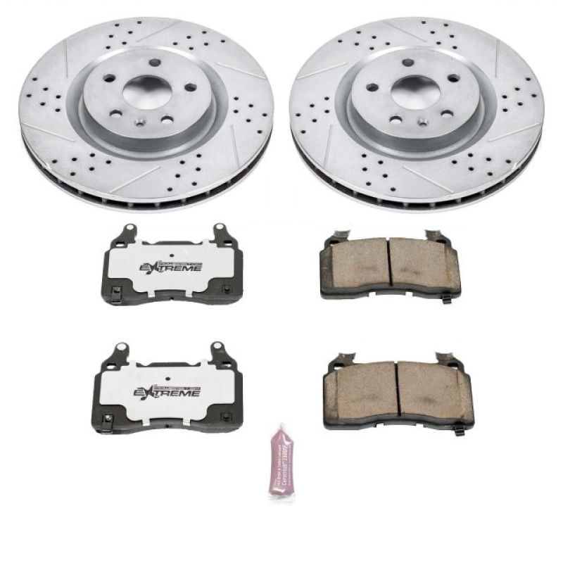 Power Stop 10-15 Chevrolet Camaro Front Z26 Street Warrior Brake Kit - eliteracefab.com