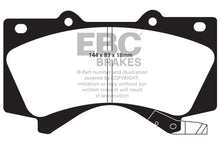 Load image into Gallery viewer, EBC 08+ Lexus LX570 5.7 Ultimax2 Front Brake Pads - eliteracefab.com