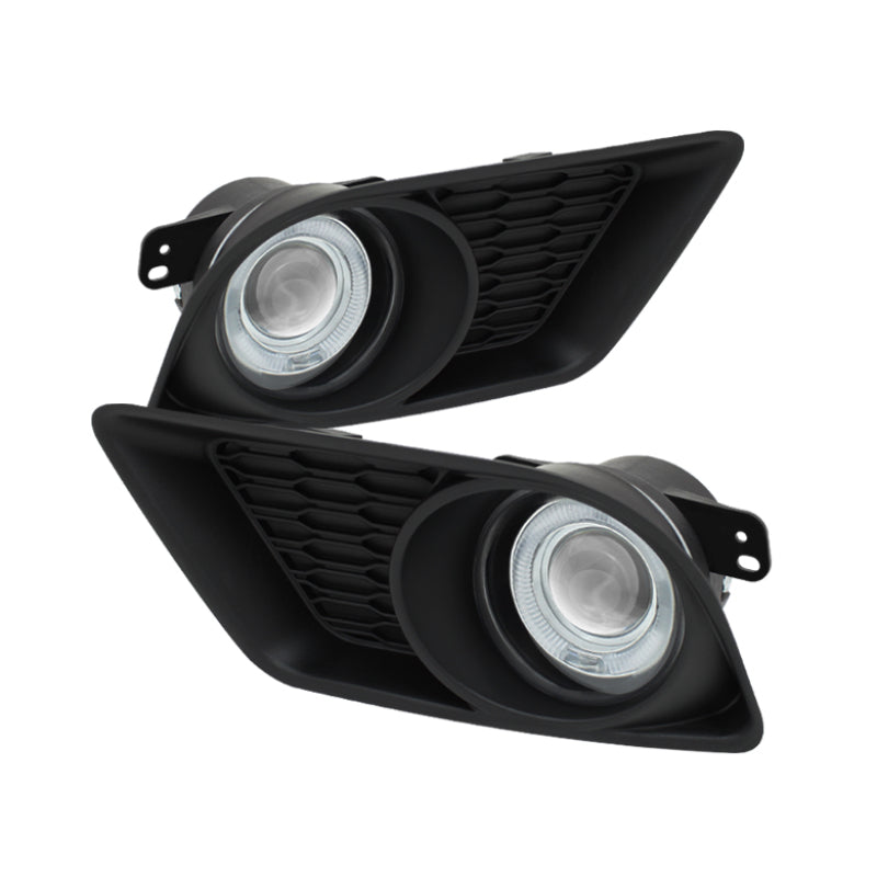 Spyder Dodge Charger 2011-2014 Halo Projector Fog Lights w/Switch Clear FL-P-DCH2011-C - eliteracefab.com