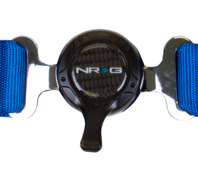 NRG 4PT 2in. Seat Belt Harness / Cam Lock - Blue - eliteracefab.com