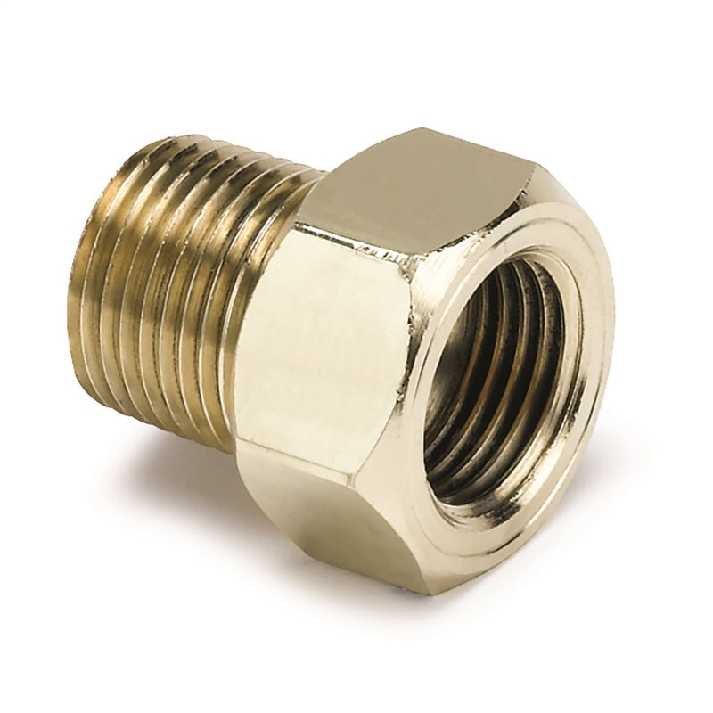 AutoMeter FITTING; ADAPTER; 3/8in. NPT MALE; BRASS; FOR MECH. TEMP. GAUGE - eliteracefab.com