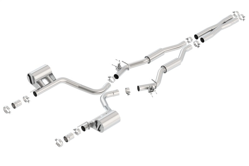 Borla 15-16 Dodge Challenger SRT 392 S-Type Catback Exhaust Single Split Rear Exit (No Tip) - eliteracefab.com