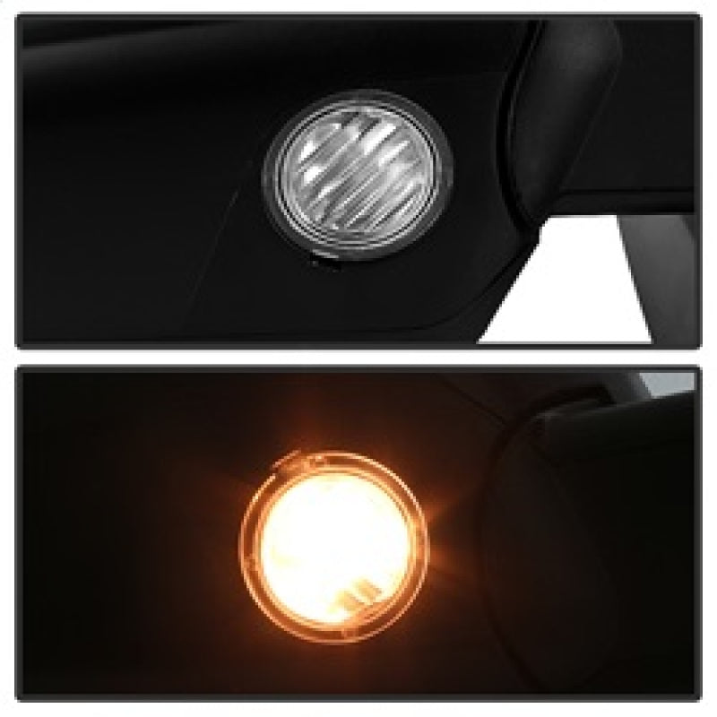 Xtune Ford F150 07-14 Power Heated Amber LED Signal OE Mirror Left MIR-03349EH-P-L - eliteracefab.com