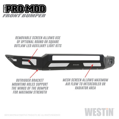 Westin 16-20 Toyota Tacoma Pro-Mod Front Bumper Westin