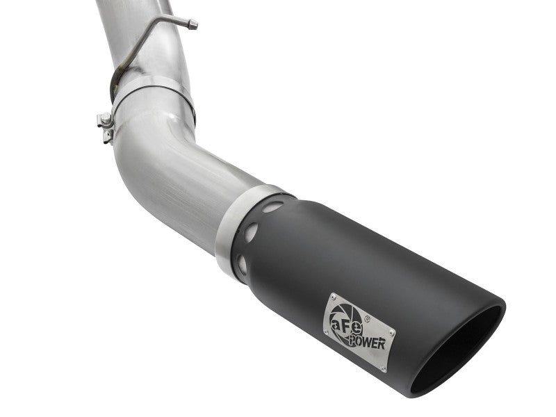 aFe Atlas Exhaust 5in DPF-Back Aluminized Steel w/ Black Tips 16-17 GM Diesel Truck V8-6.6L (td) aFe