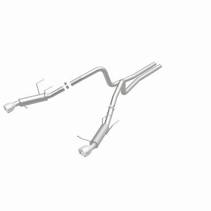 Magnaflow 2014 Ford Mustang V6 3.7L Comp Series Dual Split Rear Polished Stainless C/B Perf Exhaust Magnaflow