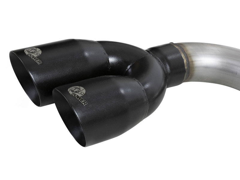 aFe Vulcan Series 3in 304SS Exhaust Cat-Back w/Blk Tip 2019 GM Silverado/Sierra 1500 L4-2.7L (t) aFe