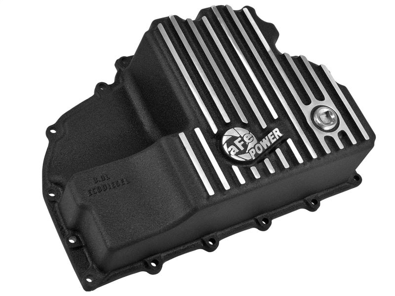 AFE POWER PRO Series Engine Oil Pan Black w/ Machined Fins for 2014-2019 RAM 1500 3.0L - 46-70282