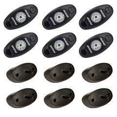 Rigid Industries Rock Light Kit- Amber (6 lights) - eliteracefab.com