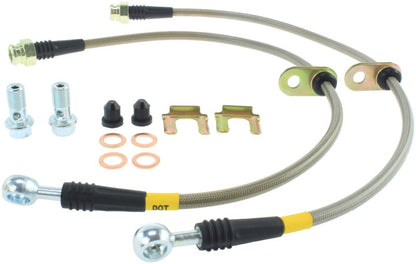 STOPTECH 08-09 SUBARU STI / 13 SUBARU BRZ / 13 SCION FR-S STAINLESS STEEL REAR BRAKE LINES, 950.47508 - eliteracefab.com