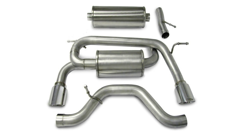 Corsa 06-08 Hummer H3 3.5L Polished Sport Cat-Back Exhaust CORSA Performance