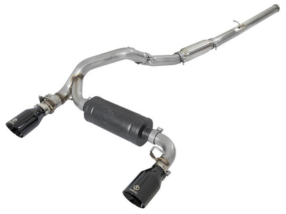 aFe Takeda 3in 304 SS Cat-Back Exhaust System w/ Black Tips 16-18 Ford Focus RS I4-2.3L (t) aFe