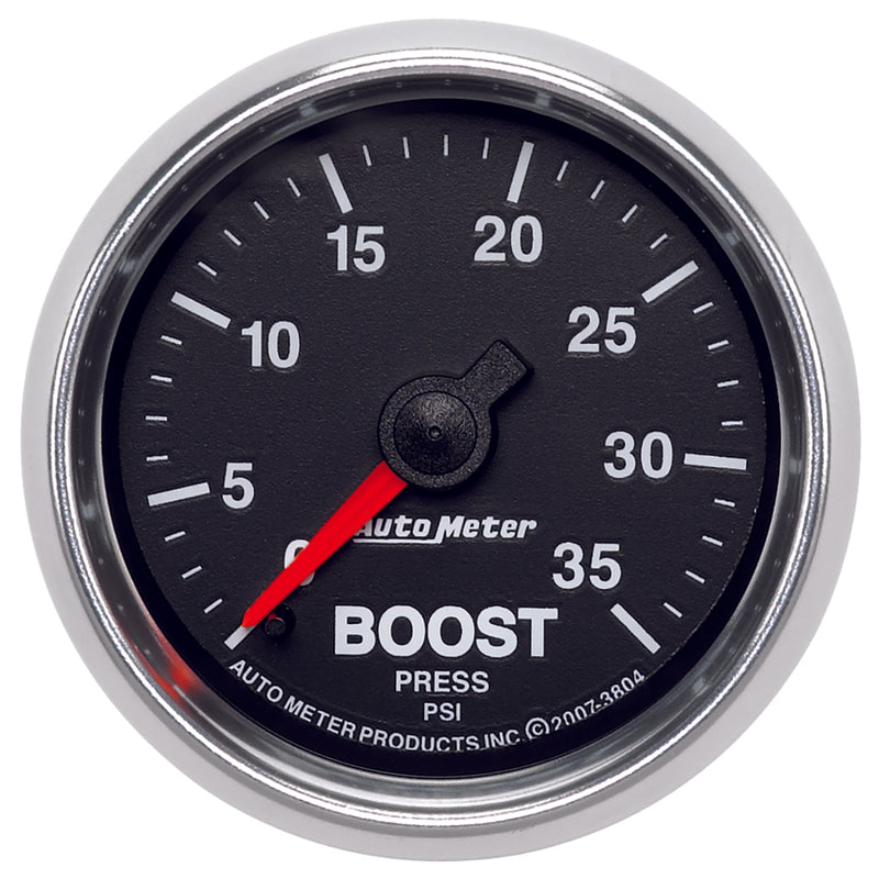 AutoMeter GS 2 1/16 inch 35PSI Mechanical Boost Gauge 3804