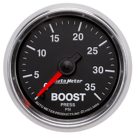 AutoMeter GS 2 1/16 inch 35PSI Mechanical Boost Gauge 3804